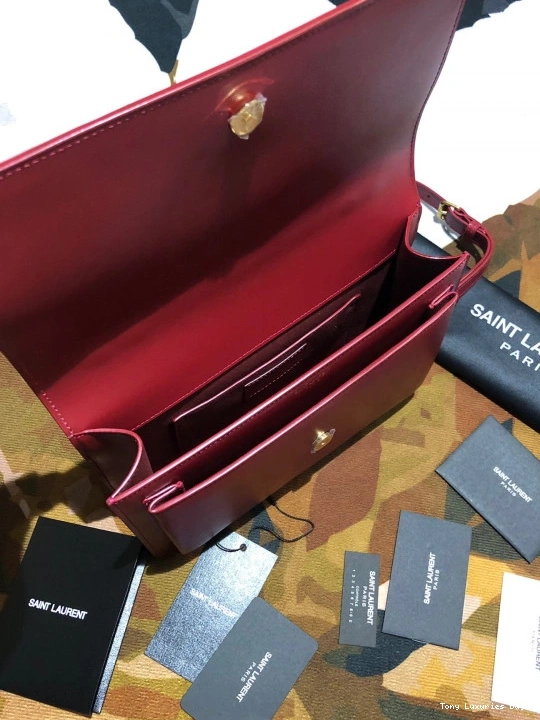Tony Luxuries SUNSET SATCHEL MEDIUM LEATHER IN SMOOTH YSL 0814